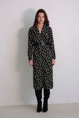 Платье-рубашка с английским воротником принт - Martichelli фото 175