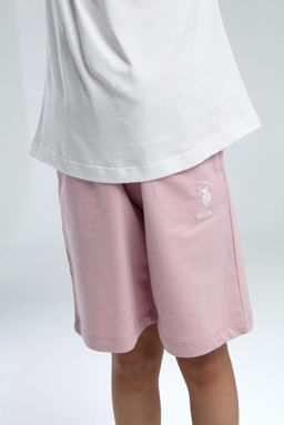K_z _ocuk Toz Pembe _ortlu Pijama Tak_m_ Sepette S_rpriz _ndirim - U.s. polo assn фото 4