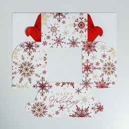 Цена за 5 шт. Коробка для капкейков Let it snow, Новый год, 16×16×10 см