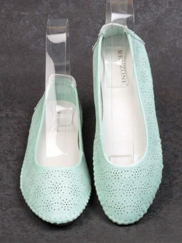 07-PDXL49-2 GREEN Балетки (натуральная кожа)