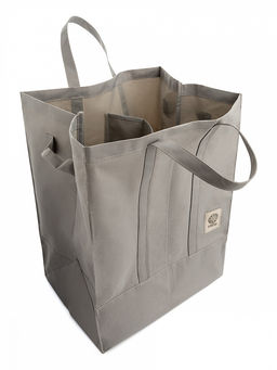 Корзина для белья 40,2x30,2x50,2 серый оксфорд - Denastia фото 3