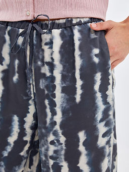 Beli Lastikli Desenli Kad?n Pantolon