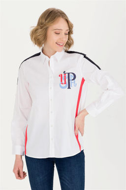 U. S. Polo Assn Женская белая рубашка с длинным рукавом - U.s. polo assn фото 9