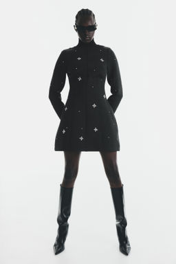 Vestido efecto neopreno con strass - H&m фото 3