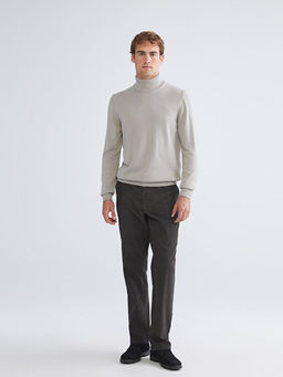 Bal?k?? Yaka Uzun Kollu Erkek Triko Kazak