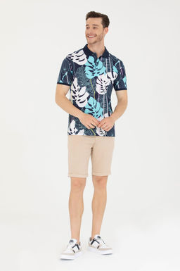 U. S. Polo Assn Мужская темно-синяя футболка с воротником-поло - U.s. polo assn фото 11