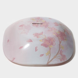 Салатник Доляна «Сакура», 400 мл, 15×15 см, стекло, розовый