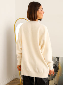 Джемпер вязаный женский SOFT, айвори - Inzibe фото 3