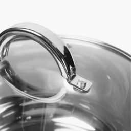 519 Набор кастрюль ZG (3пр полусф.2,1/3,1/4,1л мет.ручк.стекл.кр) ZIGEN (х4) - Mayer&boch фото 3