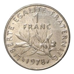 1 франк 1978 года Франция