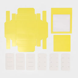 Цена за 5 шт. Коробка под 16 конфет с ячейками Жёлтая 17,7 х 17,7 х 3,8 см - Дарите счастье фото 7