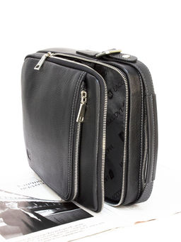 LACCOMA сумка 1684-3-черный натуральная кожа