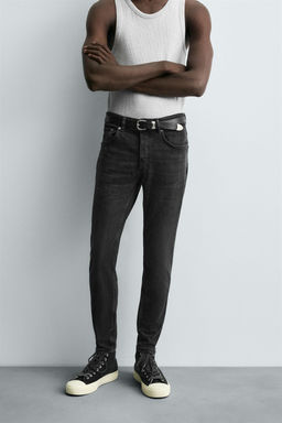 JEANS SKINNY CROPPED FIT / Carb?n - Zara фото 2