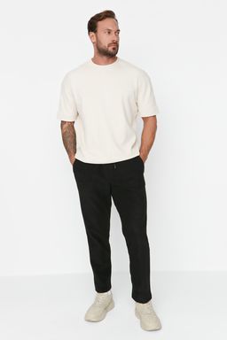 TRENDYOL MAN Siyah Regular/Normal Kesim Etiket Aplike Lastik Paca Anti-pilling Polar Esofman Alt? TMNAW23EA00061 - Trendyolmilla фото 9