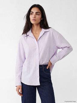 ?izgili Oversize Kad?n G?mlek