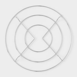 Подставка под горячее на ножках «Круг», 17.5×17.5×1.5 см, хромированная