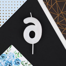 Свеча в торт цифра 6, с шарами - Страна карнавалия фото 4