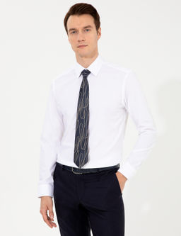 Beyaz Slim Fit Uzun Kollu G_mlek - Cacharel фото 3