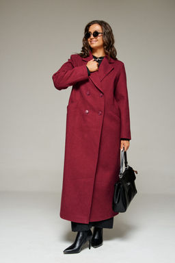 Пальто Beautiful Free 7026 винный