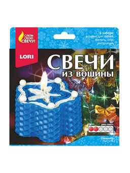 Свечи из вощины Снежинка, набор для творчества