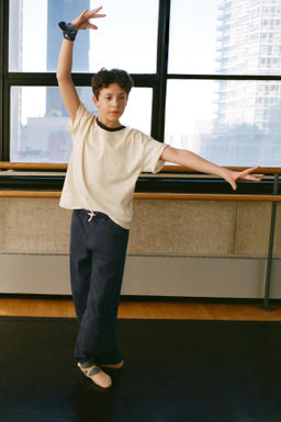 CONTRAST NECK T-SHIRT - Zara фото 5