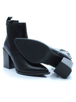 01-PCG267-1 BLACK Ботинки демисезонные женские (натуральная кожа, байка) - Фабричный китай фото 15