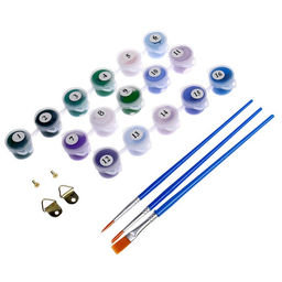 Картина по номерам на холсте с подрамником «Гортензии», 20×30 см