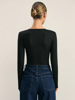 Базовое боди с треугольным вырезом ZR2501013 / Zarina  фото 9