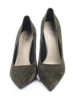 06-A88A-631LY DK. GREEN Туфли женские (натуральная замша)