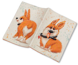Набор для вышивания PANNA OP-7393 Обложка для паспорта. Корги 20 х 13.5 см