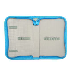 Пенал школьный Calligrata «Котики», 13×19.5 см, 1 отделение, на молнии, ткань, голубой