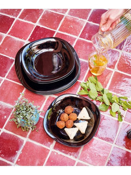 Люминарк Десертная тарелка НЬЮ КАРИН черная 19см арт.L9816 /Люминарк/