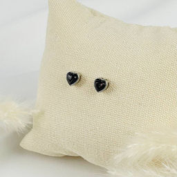 Серьги-пусеты с камнем Гиперстен