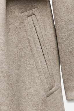 SOFT HOODED BELTED COAT - Zara фото 17