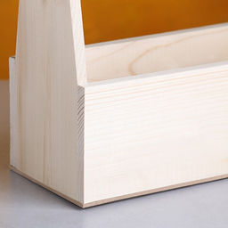 Кашпо деревянное 2711.59(30.5) см Таёжный костёр, с ручкой, натуральный - Дарим красиво фото 4