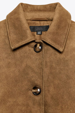 FAUX SUEDE JACKET - Zara фото 7