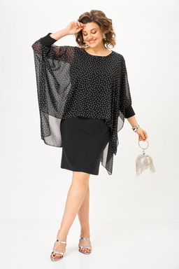 Платье Michel Chic 2203 черный, горох