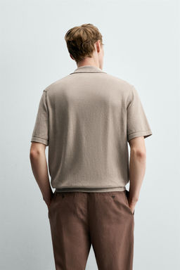 POLO PUNTO REGULAR FIT / Gris topo