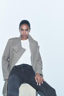 ZW COLLECTION SKINNY MID-WAIST JEANS - Zara фото 7