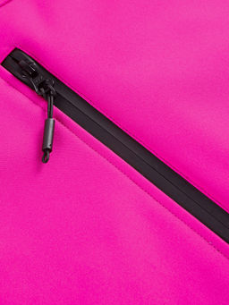 Парка спортивная женская с капюшоном softshell розового цвета 9568R - Mtforce фото 7