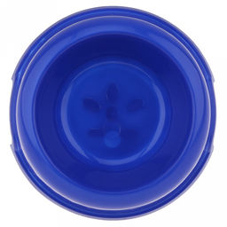 Миска для кормления животных пластмассовая Лапа 0,25л, д11см, h4,7см, основание д15см, цвета микс (зеленый, синий, красный) (Китай) - Pet toys фото 6