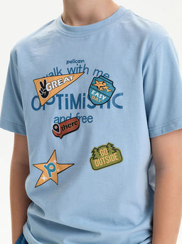 PELICAN, футболка для мальчиков, Лед  фото 4