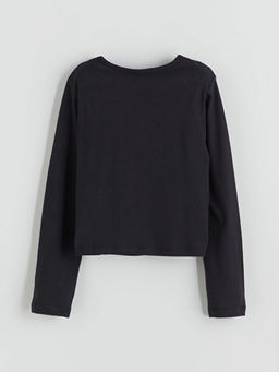 Ba?lama Detayl? K?z ?ocuk Ti??rt