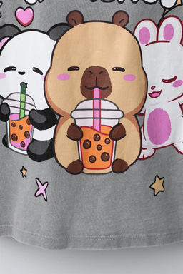 FADED-EFFECT CAPYBARA CAPYFUN  T-SHIRT - Zara фото 4