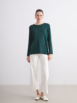 Bisiklet Yaka Kad?n Triko Kazak