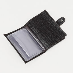 Обложка для автодокументов и паспорта на кнопке, цвет коричневый - Textura фото 5