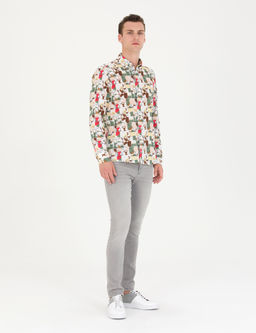 Haki Regular Fit Uzun Kollu G_mlek