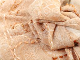 Палантин с вышивкой (шерсть 100%) № Тк903/76 - Ганг фото 3