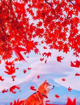 Алмазная вышивка New World«Пёс под красным деревом»