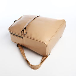 Рюкзак женский из искусственной кожи на молнии, 1 карман, цвет бежевый - Simaland фото 3